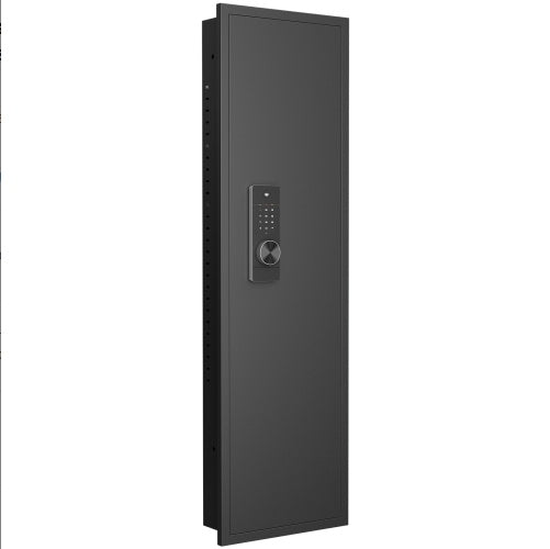 53 Passwod Touch Panel In-Wall Safe,Hidden Wall Gun Safe For Rifles With Adjustable Shelves,Assembled Storage Multifunctional Wall Safe For Firearm And Valuables