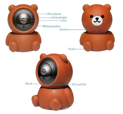 Bear Camera1080P Wifi IP Camera Auto Tracking