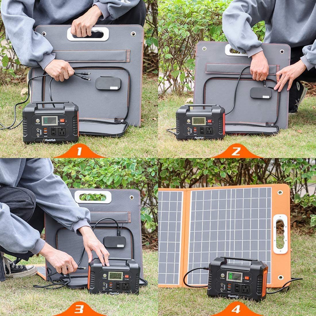 200W Portable Power Station 40800mAh Solar Generator with 110V AC Outlet 2 DC Ports 3 USB Ports QC3.0 for Phones Tablets