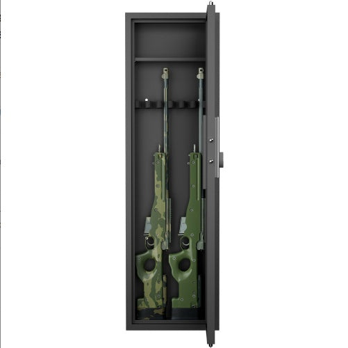 53 Passwod Touch Panel In-Wall Safe,Hidden Wall Gun Safe For Rifles With Adjustable Shelves,Assembled Storage Multifunctional Wall Safe For Firearm And Valuables